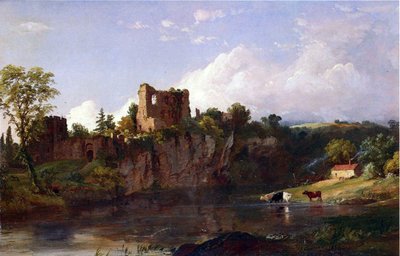Chepstow Castle, on the Wye by Jasper Francis Cropsey